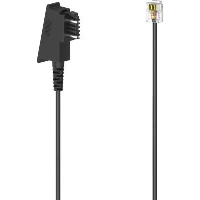 Afbeelding van Hama Telefoon (analoog) Aansluitkabel [1x TST stekker 1x RJ12 6p6c] 3 m Zwart