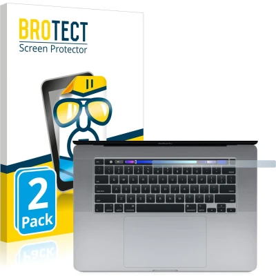 Afbeelding van BROTECT Screenprotector voor Apple MacBook Pro 16&quot; 2019 (ALLEEN Touch Bar) Folie Beschermfolie transparant (2 Stuks)