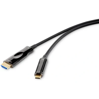 Afbeelding van Renkforce RF 4532668 USB C displaykabel / HDMI Adapterkabel stekker, A stekker 10.00 m Zwart