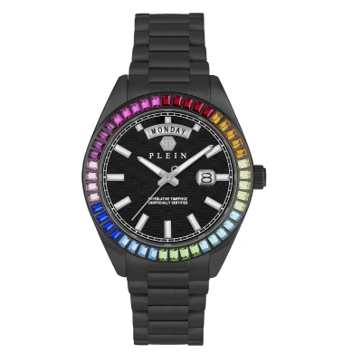 Afbeelding van Philipp Plein PWPNA0624 Polshorloge Heren Kwarts Date Superlative Gent Rock Couture