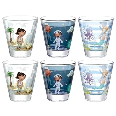 Afbeelding van Tumbler Leonardo Bambini Avventura 215ml (Set van 6)
