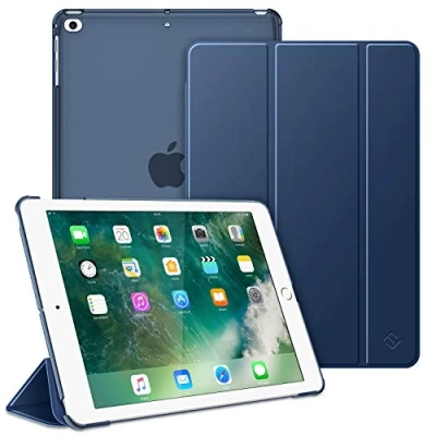 Afbeelding van Fintie Hoes voor iPad 9.7 Zoll 2018/2017, Ultradun Superlicht Beschermhoes met Transparante Achterkant Cover Automatische Slaap waakfunctie 9.7&quot; 6. Generation / 5. Generation, Marineblauw