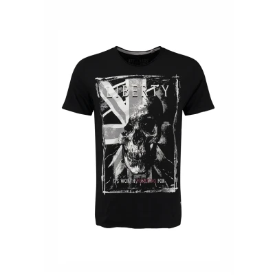Afbeelding van Key Largo MT Klliberty Round Tshirt print, Heren, Maat: 3XL, Black