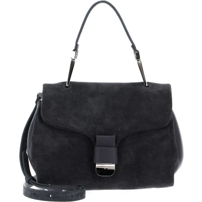 Afbeelding van Coccinelle Leren Handtas Schoudertas Neofirenze Sued Handbag Ardesia Donkergrijs