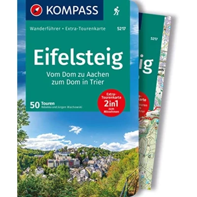 Afbeelding van KOMPASS Wanderführer Eifelsteig, 50 Touren mit Extra Tourenkarte: GPS Daten zum Download: 5217