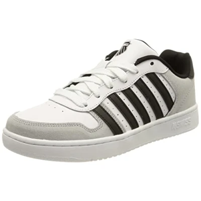 Afbeelding van K Swiss Palisades Leather Heren Sneakers Schoenen Leer Wit 06931 144 M Maat EU 46