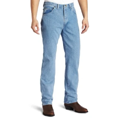 Afbeelding van Wrangler Klassieke jeans voor heren, Ruw Wassen Indigo, 54W / 30L