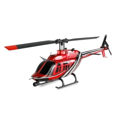 Afbeelding van Amewi Bell 206 Jet Ranger CP helikopter 6 kanaals 6G RTF, op afstand bestuurbare Heli Scale, rood zwart