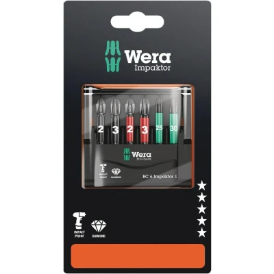 Afbeelding van Wera 6 delige bitset Bit Check Impaktor 1 SB