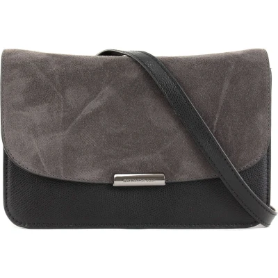 Afbeelding van MANDARINA DUCK Leren Avondtas Schoudertas Diana Crossover Black Zwart Bruine