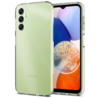 Afbeelding van Samsung Galaxy A14 (5G) Hoesje Siliconen en TPU (zacht) Spigen Softcase/Backcover Transparant Telefoonhoesje