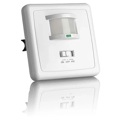 Afbeelding van SEBSON® Bewegingsmelder Inbouw Binnen, LED geschikt, Detectiebereik 9m/160, dozen 60mm, Holte 68mm, Wandmontage, regelbare Infrarood Sensor