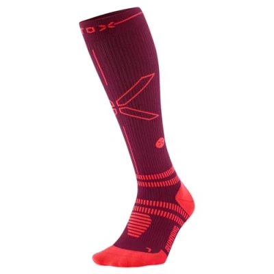 Afbeelding van STOX Energy Socks, Hardloopsokken voor dames, compressieklasse 23 32 mmHg, dun voetbed, compressiekousen, hardloopcompressiesokken, steunkousen, trombosekousen, compressie kniekousen, hardlopen