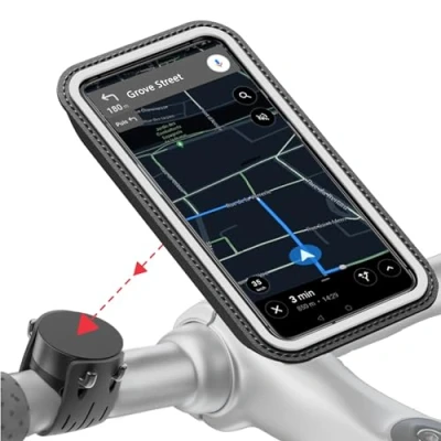 Afbeelding van Shapeheart Fietsstuur Smartphone Mount Zwart 2XL