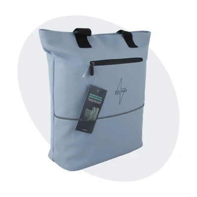 Afbeelding van Voltano E bike CIty Shopper Ice Blauw 22 Liter