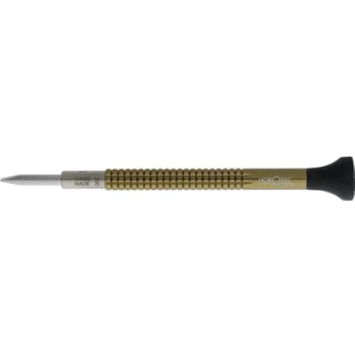 Afbeelding van Horotec MSA01.020 horlogemakersschroevendraaier van aluminium in elkaar, ergonomische POM kop en verwisselbare roestvrijstalen lont, 3,00 mm