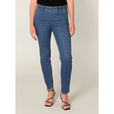 Afbeelding van BASE LEVEL Anabel Bottoms Mid Blue maat W40 / L32