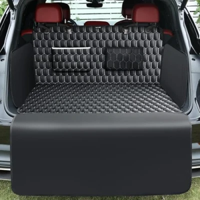 Afbeelding van KYG Hondenkofferbakbeschermer Waterdichte Hondendeken Autokofferbak met Zij en Laaddrempelbescherming Krasbestendige Universele Kofferbakbescherming ter Bescherming van de Auto 195x103cm