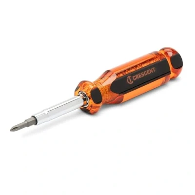 Afbeelding van Crescent 6 in 1 verwisselbare bit schroevendraaier, rood handvat CS61N