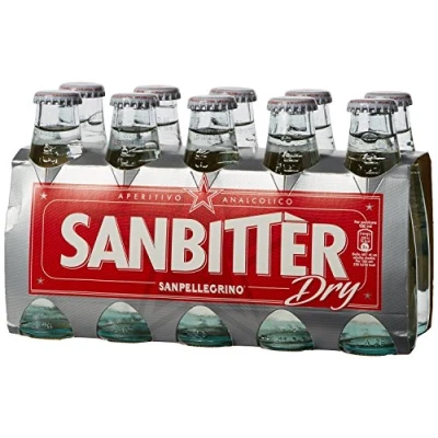 Afbeelding van Sanbittèr wit dry 10 x 100 ml. Sanpellegrino Aperitif Sanbitter