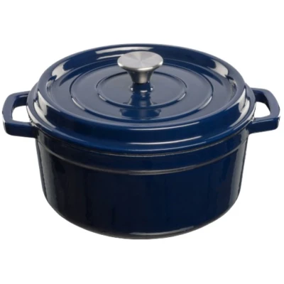 Afbeelding van Grand Feu Geëmailleerde gietijzeren braadpan 4,7 ltr. blauw