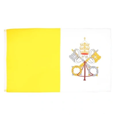 Afbeelding van Vaticaanstadsvlag 90x60 cm Vaticaanse vlaggen 60 x 90 Banner 2x3 ft Hoge kwaliteit AZ FLAG