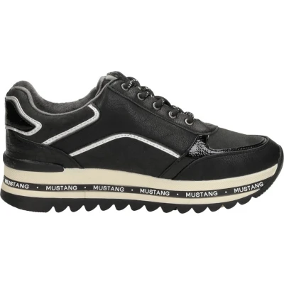Afbeelding van Mustang Dames 1364 301 sneakers, zwart, 38 EU, EU
