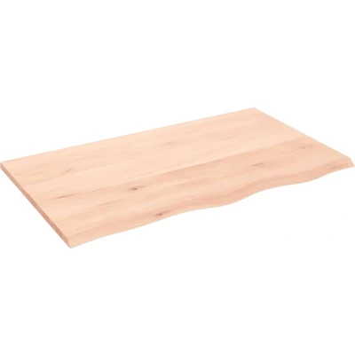Afbeelding van Wastafelblad 100x60x2 cm onbehandeld massief hout
