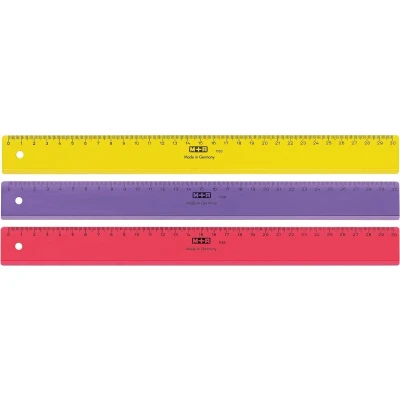 Afbeelding van M+r Lat, Uit Plastic, In Geassorteerde Kleuren, 30 Cm Lat