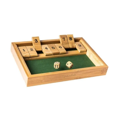 Afbeelding van Pandoo Shut The Box Dobbelspel Bamboe