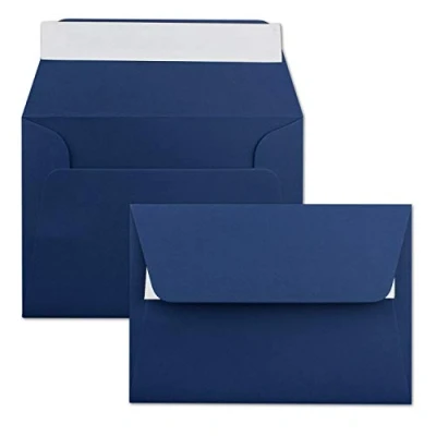 Afbeelding van Neuser kleurrijke, zelfklevende C6 enveloppen, 162 mm x 114 50 Umschläge midnight blue