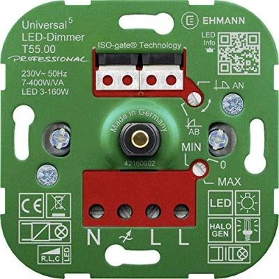 Afbeelding van 230V LED Dimmer Universeel inbouw T55