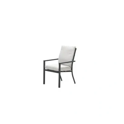 Afbeelding van Garden Impressions Sergio dining fauteuil carbon black desert sand