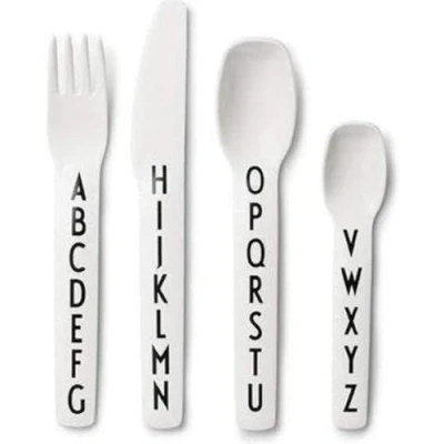 Afbeelding van Design Letters kinderbestek melamine 4 stuks