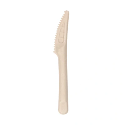 Afbeelding van Bagasse Suikerriet Mes 16cm Bruin