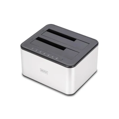 Afbeelding van Digitus DA 71540 2 basisstation voor opslagstations USB 3.2 Gen 1 (3.1 1) Type B Zwart, Wit