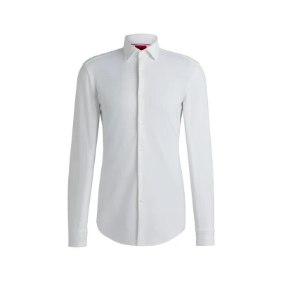 Afbeelding van HUGO Kenno Zakelijk overhemd, Heren, Maat: 37, Open white seventynine