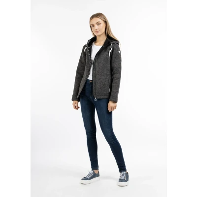 Afbeelding van Gebreid fleecejack DREIMASTER XS / Grijs Melange 100% Polyester