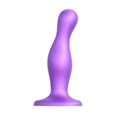 Afbeelding van Strap On Me Dildo Plug Curvy Metallic Purple M
