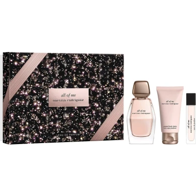 Afbeelding van Narciso Rodriguez All of Me Giftset 90 ml eau de parfum spray + 10 tasspray 50 bodylotion cadeauset voor dames