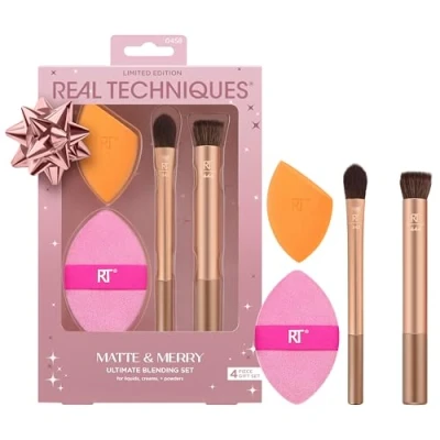 Afbeelding van Real Techniques Matte + Merry SET Brush Sponge PUFF Kwastenset, Maat: 280 g,