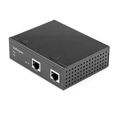 Afbeelding van StarTech.com POEINJ1G90W netwerkextender Netwerkrepeater 10,100,1000 Mbit/s Zwart