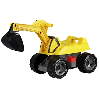 Afbeelding van Lena 02144 GIGA Trucks graafmachine Pro X, sterke enorme zandgraafmachine ca. 68 cm, 360 graden om op te zitten, bouwvoertuig met stalen assen en hoge draagkracht, voor kinderen vanaf 3