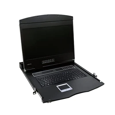 Afbeelding van LogiLink LC902GE 1U Zwart KVM switch.