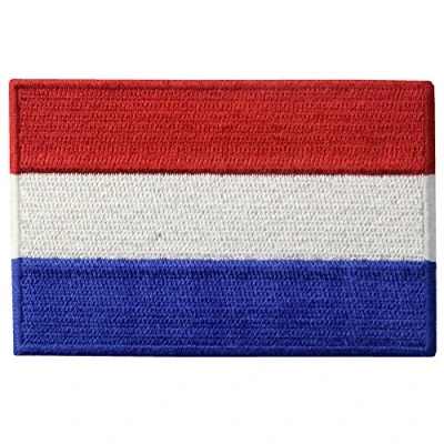 Afbeelding van De vlag van Nederland applicatie borduurwerk patch met strijkijzer