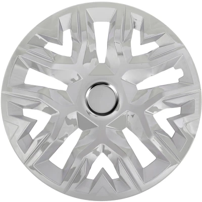 Afbeelding van Universele wieldoppen 16&#039;&#039; NRM Perfecto zilver gelakt 4 stuks