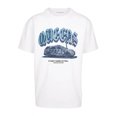 Afbeelding van Upscale by Mister Tee Queens Tshirt print, Maat: 4XL, White