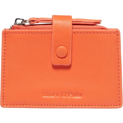 Afbeelding van Marc O&#039;Polo Leren Portemonnee Carina Zip Wallet Sundown Orange Oranje