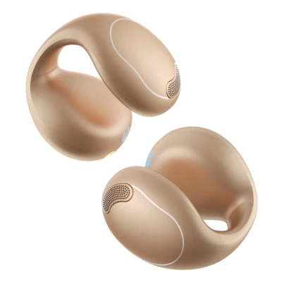 Afbeelding van soundcore by Anker C40i Draadloze Open Ear Oordopjes Zwart Earbuds clip on, flexibel joint design, knopbediening, lichtgewicht comfort, stabiele pasvorm met bevestigbare grips, uitgebreide drivers voor een helder geluid Goud
