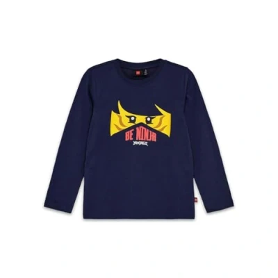 Afbeelding van LEGO LWTANO 703 Shirt met lange mouwen, donkerblauw, maat 134 voor kinderen, Donkere marine,